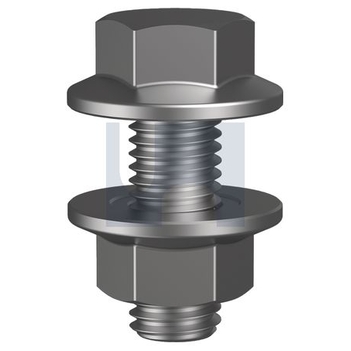 Zinc Plated RoHS Compliant Finish Purlin Flange Bolt & Nut Class 8.8 Metric Hobson