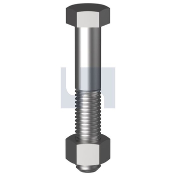 M10 X 40mm Plain Finish Hex Bolt & Nut Kit Class 4.6 Metric Hobson KBH46PCM100040 Pack of 150
