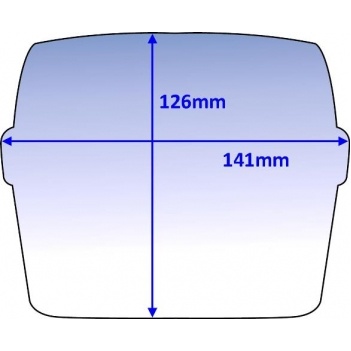 Clear Outer Lens for Jackson WH70 (BH3) GDS (141 X 126mm) PKT 10