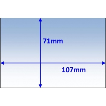 Clear Inner Lens 107 x 71mm Suits Jackson WH70 GDS / Esab New Tech PKT:10 