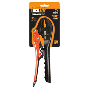 Lockjaw Self Adjusting Pliers 250mm Straight jaw Sutton Tools  L2110250