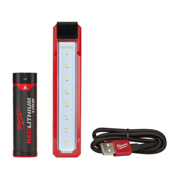 REDLITHIUM USB Rechargable Pocket Flood Light Kit Milwaukee L4FL-201