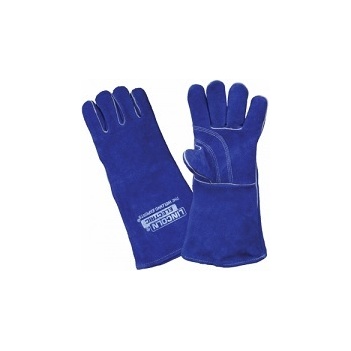MIG ARC Welding Gloves Left hand Blue Lefties 390mm Lincoln LA120-3