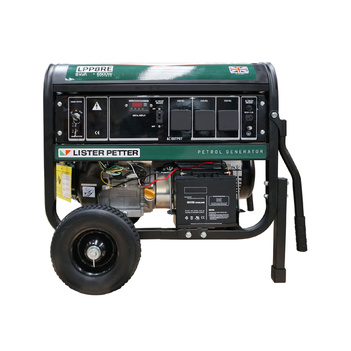 8 kVA Lister Petter Petrol Dunlite Powered Portable Generator LPP8RE