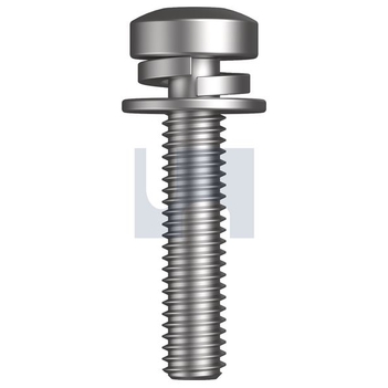 M3X06mm Zinc Plated (RoHS Compliant) Finish SEMS SPR/FLT Metal TRD PAN Torx Mild Steel Metric Hobson LSMSMSZPOM030006 Pack of 200