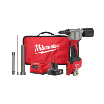 12V 4.0Ah Li-ion Cordless Pop Rivet Tool Combo Kit Milwaukee M12BPRT-401B