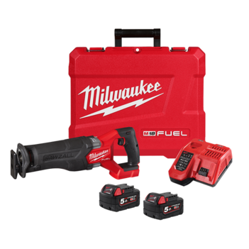 18V 5.0Ah Li-ion Cordless Brushless SAWZALL Reciprocating Saw Combo Kit Milwaukee M18CSX2-502C
