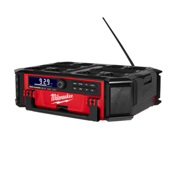 18V Li-Ion Cordless PACKOUT Worksite Radio & Charger - Skin Only Milwaukee M18PORC-0