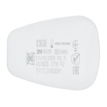 Filters for Dust 5925 3M M5925 Pkt : 10 Pairs 