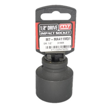 M7 Impact Socket With Hang  Tab 1/2" DR 6 Point 31MM M7-MA411M31 main image
