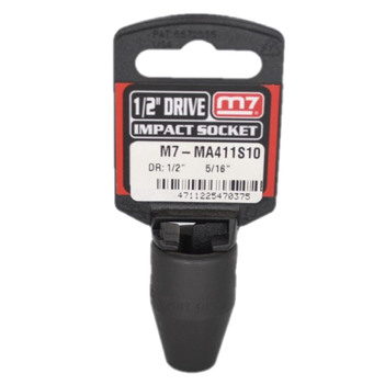 Impact Socket 1/2" DR 6 Point 5/16" M7 M7-MA411S10