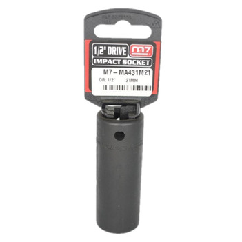 Impact Deep Socket 1/2" DR 6 Point 21MM M7 M7-MA431M21