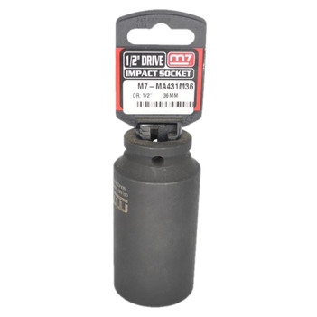 Impact Deep Socket 1/2" DR 6 Point 36MM M7 M7-MA431M36