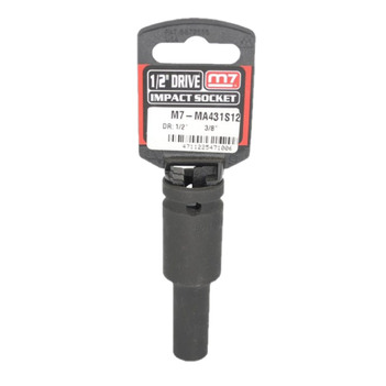 Impact Deep Socket 1/2" DR 6 Point 3/8" M7 M7-MA431S12