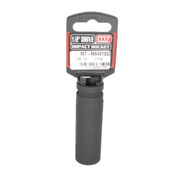Impact Deep Socket 1/2" DR 6 Point 11/16 M7 M7-MA431S22