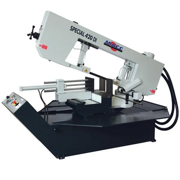 Bandsaw 400mm X 22-73mpm X 415V 3Phase Swivel Head Macc MB-420DI-3