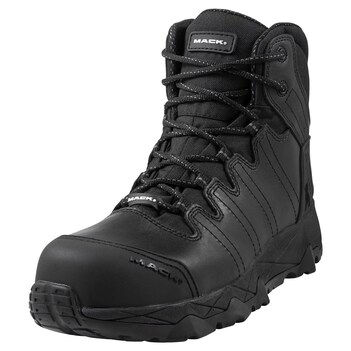 Safety Boots Octane Zip-Up  Aus/UK Size 10 Black Mack MKOCTANEZBBF0100