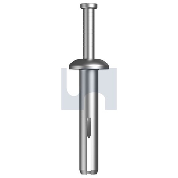 5.0 X 22mm Zinc Plated (RoHS Compliant) Finish Nail In Anchor-Mushroom HD Metric Hobson MNPZM050022 Pack of 100