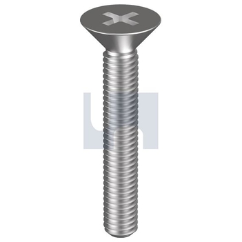 10-32UNFX 1/2mm 304 Stainless Finish Metal Thread Countersunk Phillips Imperial Hobson MS04CPF010320050 Pack of 100