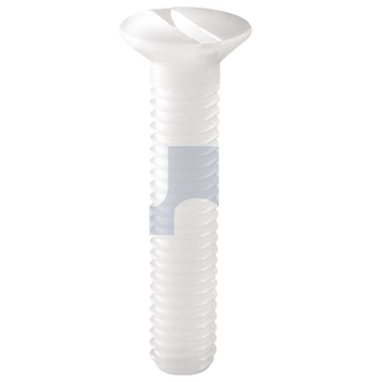 Nylon Natural Finish Countersunk Slot Machine Screw Imperial Hobson