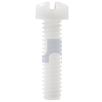 Nylon Natural Finish Fillister Slot Machine Screw Imperial Hobson