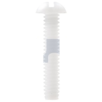 Nylon Natural Finish Round Slot Machine Screw Imperial Hobson