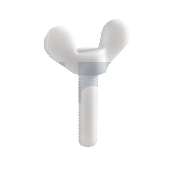 Nylon Natural Finish Metric Thread Wing Screw Hobson