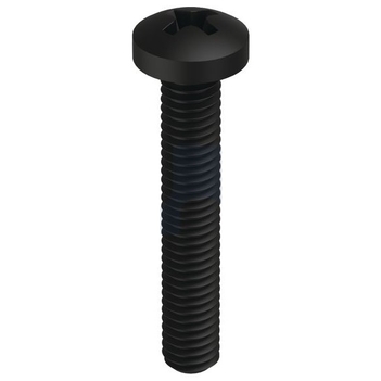 Zinc Black Passivate Finish Metal Thread Pan Phillips Mild Steel Metric Hobson