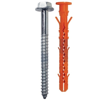 Zinc Plated (RoHS Compliant) Finish MBK-STB Nylon Frame Plug With Collar and Hex Screw Hobson