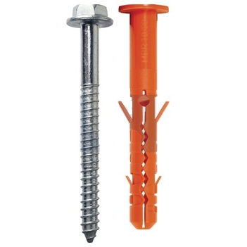 Zinc Plated (RoHS Compliant) Finish MBRK-STB Nylon Frame Plug With Collar and Hex Screw Hobson