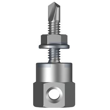 Zinc Plated (RoHS Compliant) Finish Vertical Side Hanger Metal Screw Thread Hobson