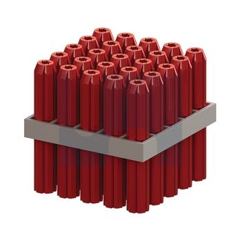 Polyethylene Finish Red Wall Plug Tapered Point Hobson