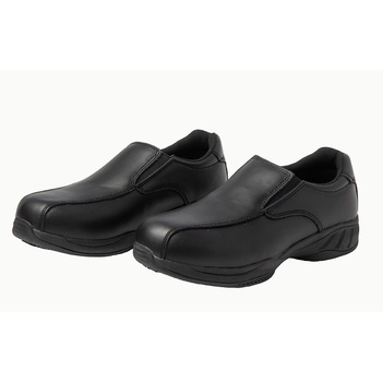 Safety Shoes Mascot Black Slip On Size 8.5 Cougar Mascot-8.5