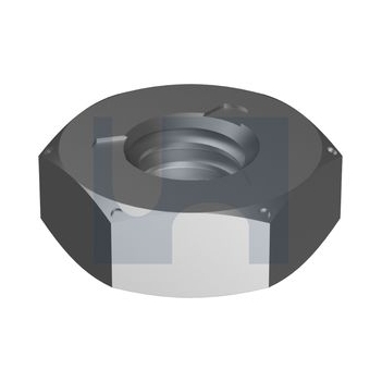 12-24 Zinc Plated (RoHS Compliant) Finish Metal Lock Nut Grade C Imperial Hobson NCGCZ1224 Pack of 100