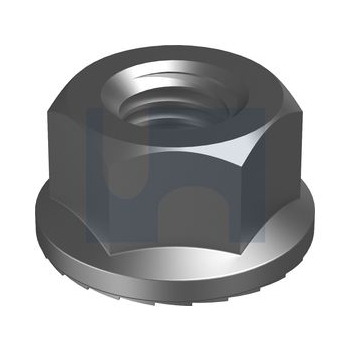 M10 Zinc Plated (RoHS Compliant) Finish Cable Tray Flange Hex Nut Mild Steel Metric Hobson NFMSZTSCM10 Pack of 100