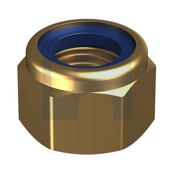 Zinc Yellow Passivate Finish Nyloc Heavy Hex Nut Class 8 Metric Hobson