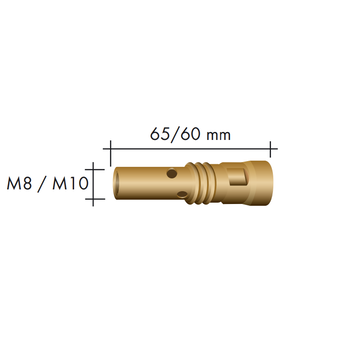 Tip Holder M10 Abimig 455 Binzel P016.D156 - Pkt:2