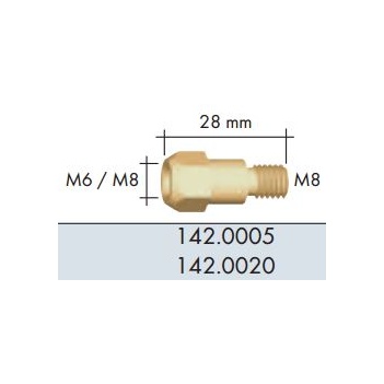 Tip Holder MB36 M8x2 142.0020 Pack:2