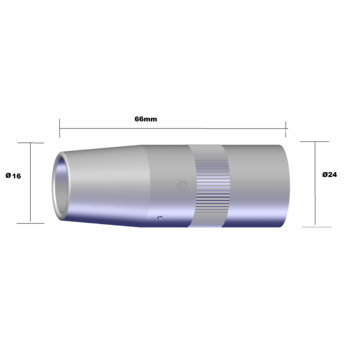Gas Nozzle Conical 16mm Standard For WT540 Binzel 145.0735 Pkt:2