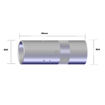 Gas Nozzle Cylindrical 20mm For WT540 Binzel 145.0742.5- Pkt:2