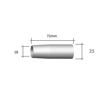 Abimig 355 Gas Nozzle Conical  Binzel P145.D021 Pkt :2