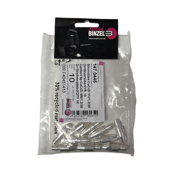 Silver Contact Tip 1.2mm M8 CCZ Binzel P147.0445 Pack of 10
