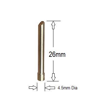 Wedge Collet 2.4mm Female P2C332GS Pkt : 2