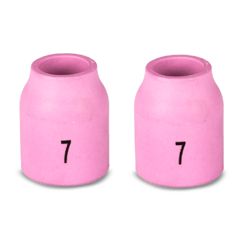 Gas Lens Ceramic Cup 7-11mm For Size 9/20 Tig Torch Unimig P53N61 Pack of 2