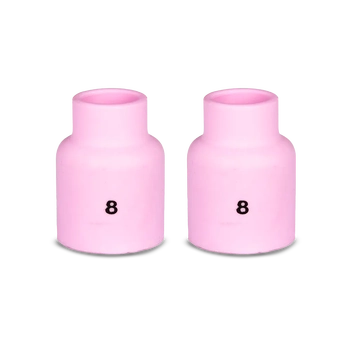 17/18/26 Series TIG Short Gas Lens Ceramic Cups Size 8 Unimig P54N14SW