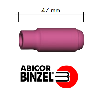 Collet Body Alumina Nozzle Size 6 For 17/18/26 Torch 10N48 Binzel P701.0109 Pkt : 2