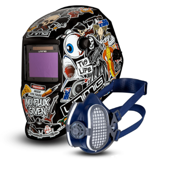 Chaos Helmet Half-Mask P2 Respirator  Unimig PK11028