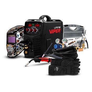 VIPER 185 MIG/TIG/STICK Welder Package Deal Unimig PK11054