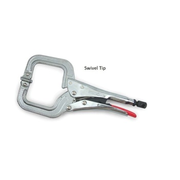 Plier Locking C-Clamp 280mm Length 102mm Opening Swivel Tip PR115S