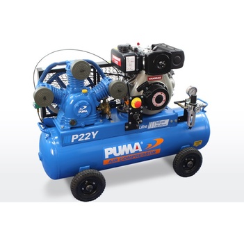 Air Compressor Electric Start Yanmar Diesel 75 Litres Puma PU P22Y ES